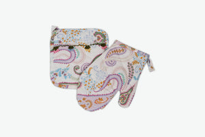 Paisley Kitchen Linen Set - Letters From Bosphorus