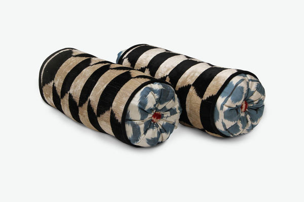 Blocks Away Neckroll Bolster Pillow - Letters From Bosphorus