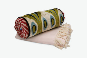 Green Eyes Neckroll Bolster Pillow - Letters From Bosphorus