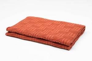 Woven Blocks Cotton Throw Blanket - Letters From Bosphorus